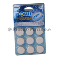 FLOVIL 9 Pastilles (Floculant Filtre à Cartouche)