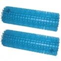 Brosses lamelles turquoises INDIGO (lot de 2)