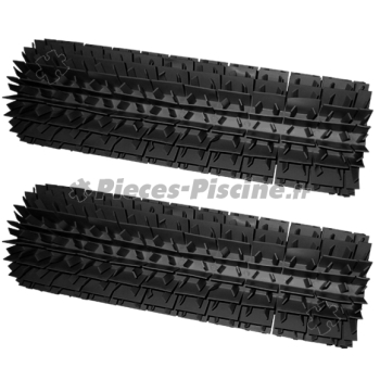 Brosses lamelles noires CYBERNAUT (lot de 2)