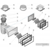 Couvercle carré + cadre carré skimmer ASTRAL Standard