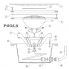 Enjoliveur ABS blanc projecteur POOL'S