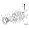 Corps d'ampoule + presse étoupe projecteur SNTE