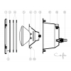 Calandre de projecteur Design COFIES 300W