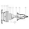 Calandre projecteur halogène COFIES 75W Liner