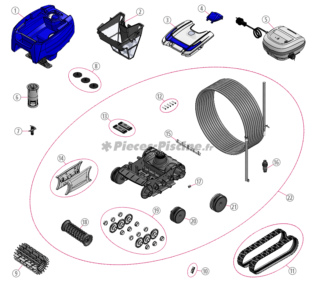 Pièces détachées robot piscine - Spareka