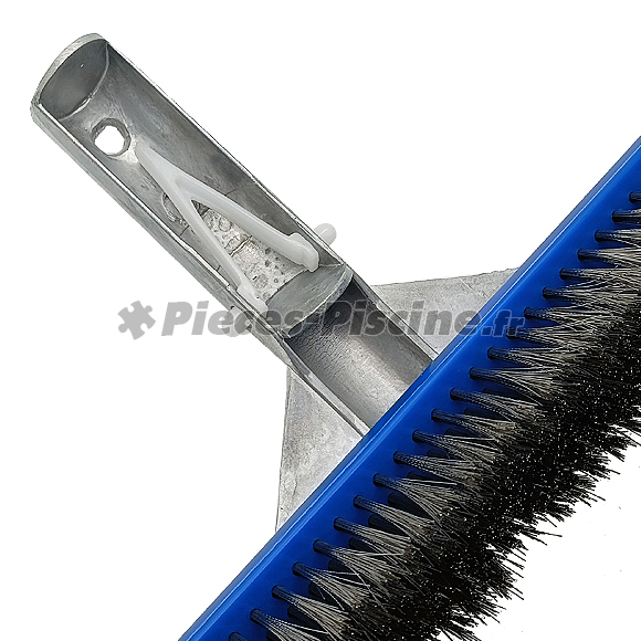 Brosse d'angles piscine en PVC aspirante se fixe sur le manche