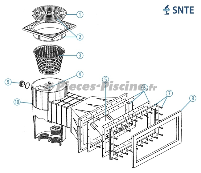 Pièces détachées pour skimmer SNTE