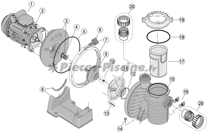 Pièces détachées pompe STA-RITE 5P4R / 5P6R